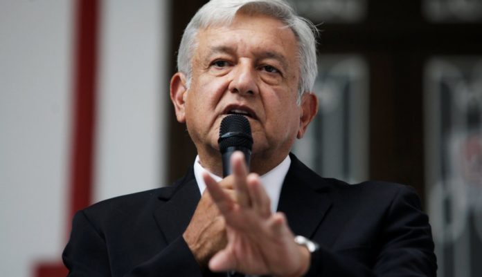 Mexico's President-elect Andres Manuel Lopez Obrador holds a news conference in Mexico City