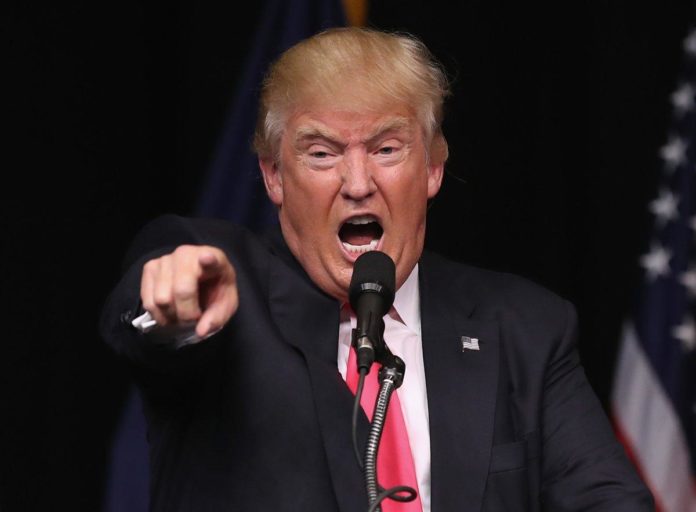 Resultado de imagen para trump enojado